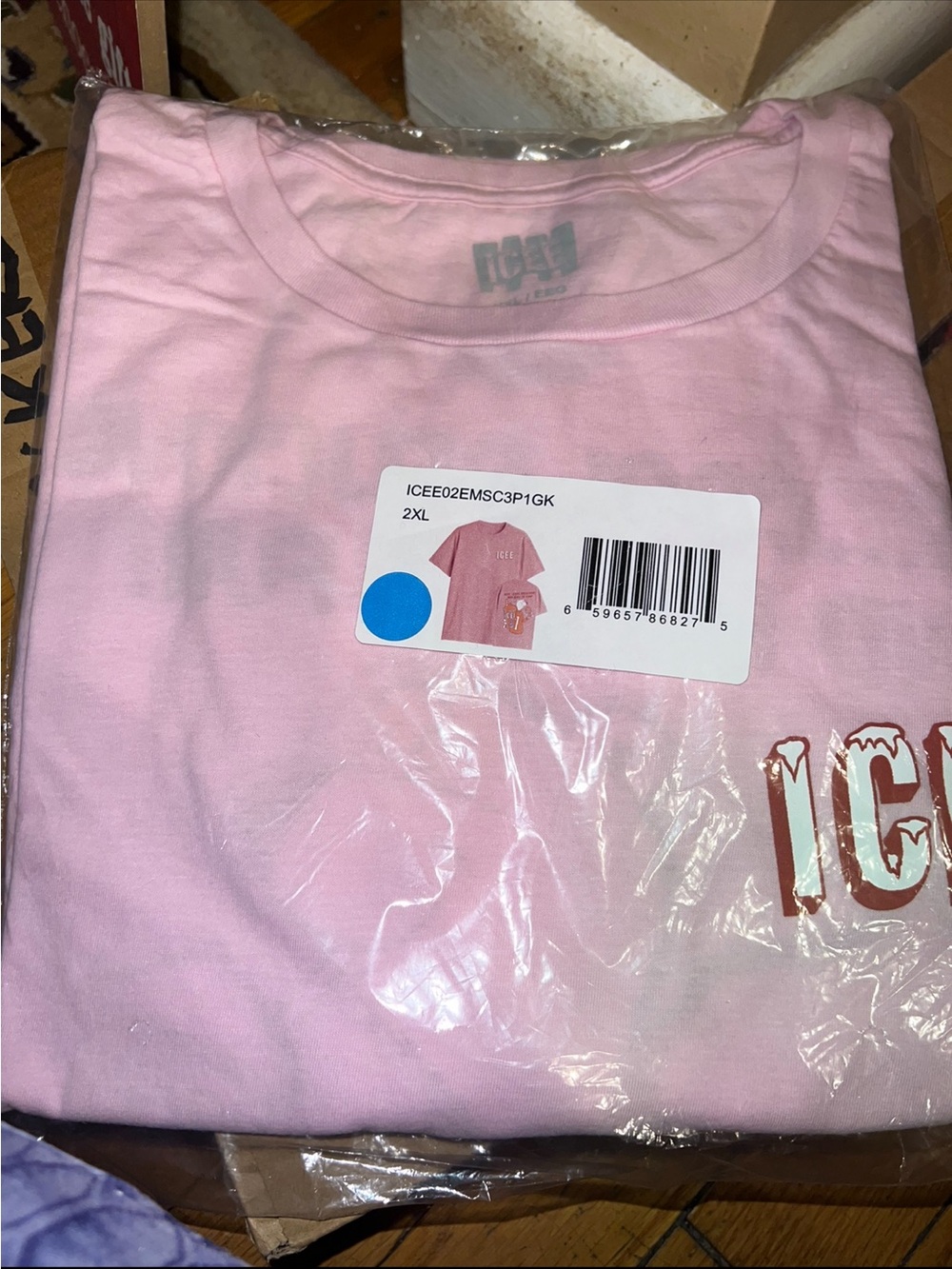 ICEE Graphic Tee (Baby Pink) 2XL